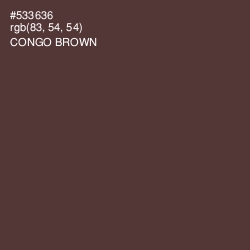 #533636 - Congo Brown Color Image